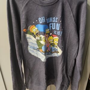 Gray Unisex Simpson shirt From Universal Studios Orlando M
